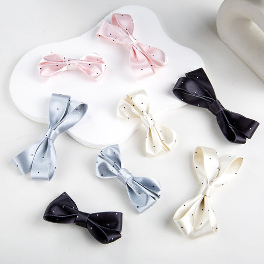 Chivy - Polka Dot Satin Bow DIY Accessory