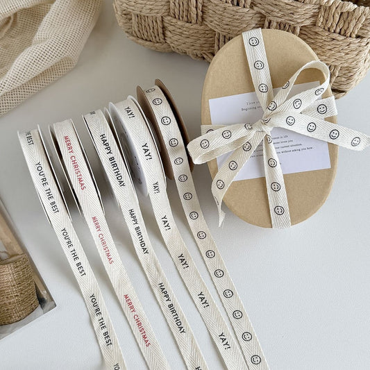 Rivora - DIY Decorative Herringbone Printed Trim Ribbon
