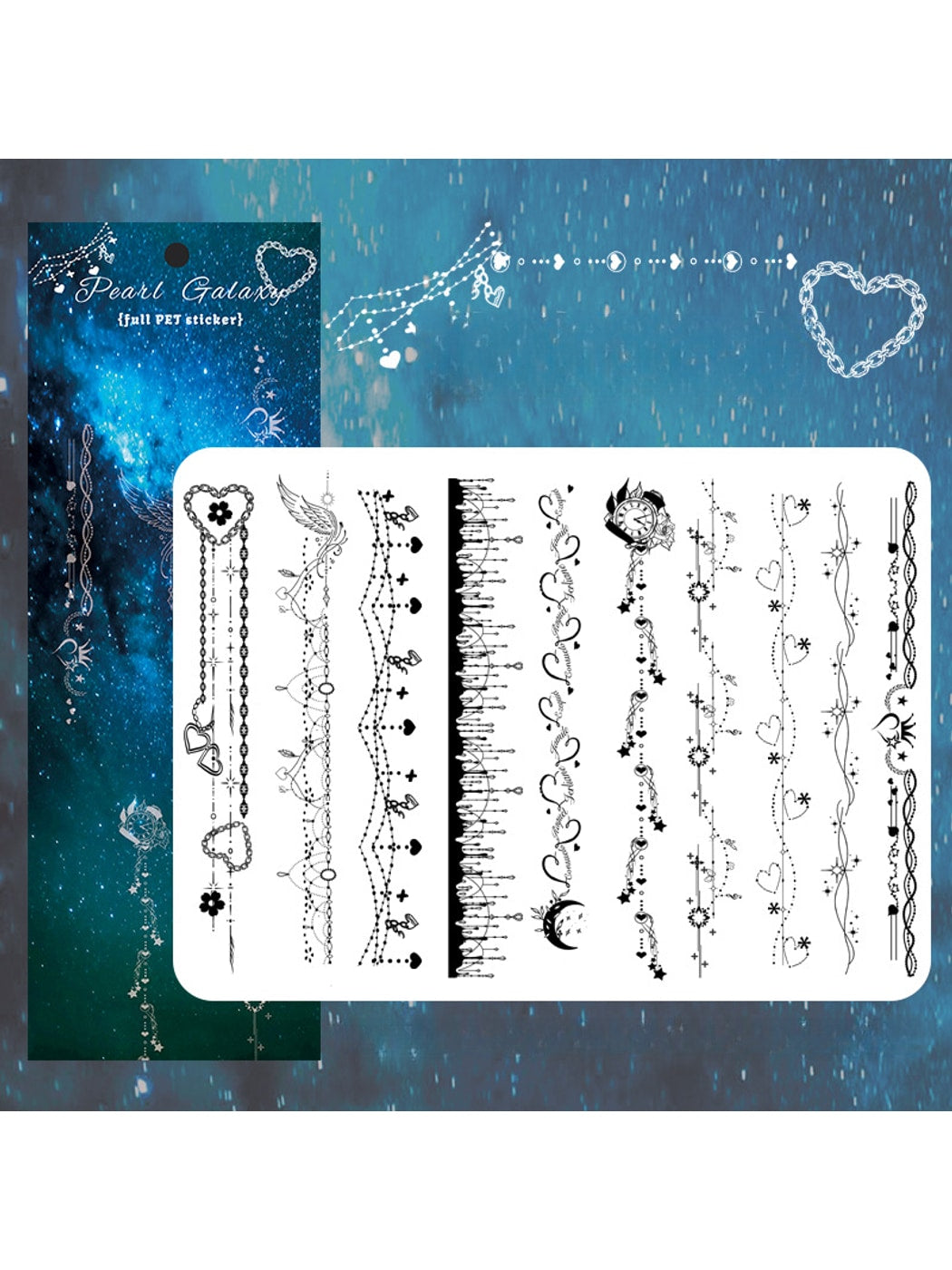 Lunira - Printed PET Border Collage Stickers pack Oria & Co