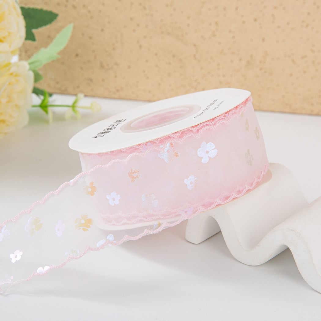 Rivora - DIY Sequin Floral Tulle Trim Ribbon