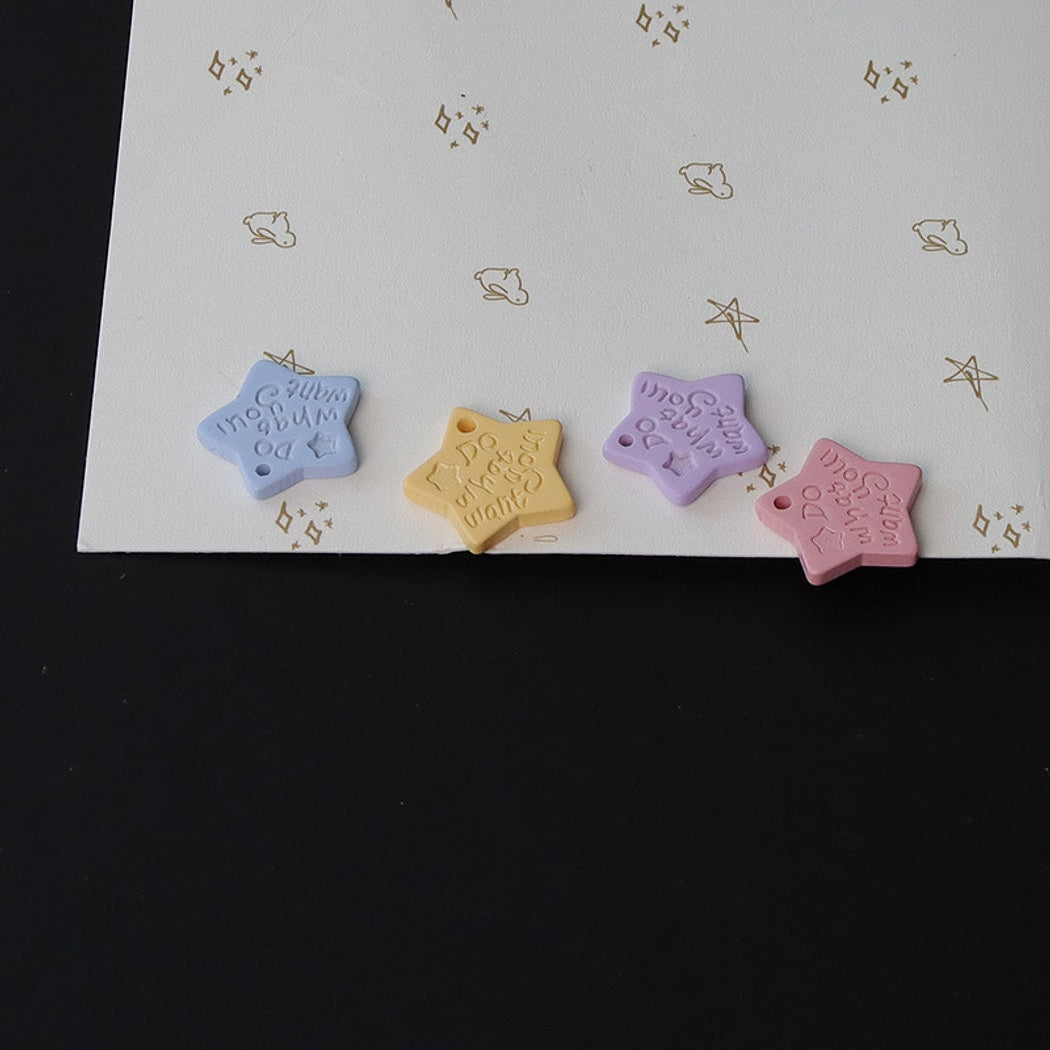 Bunli - DIY 10 Pack Five-Point Star One-Hole Button