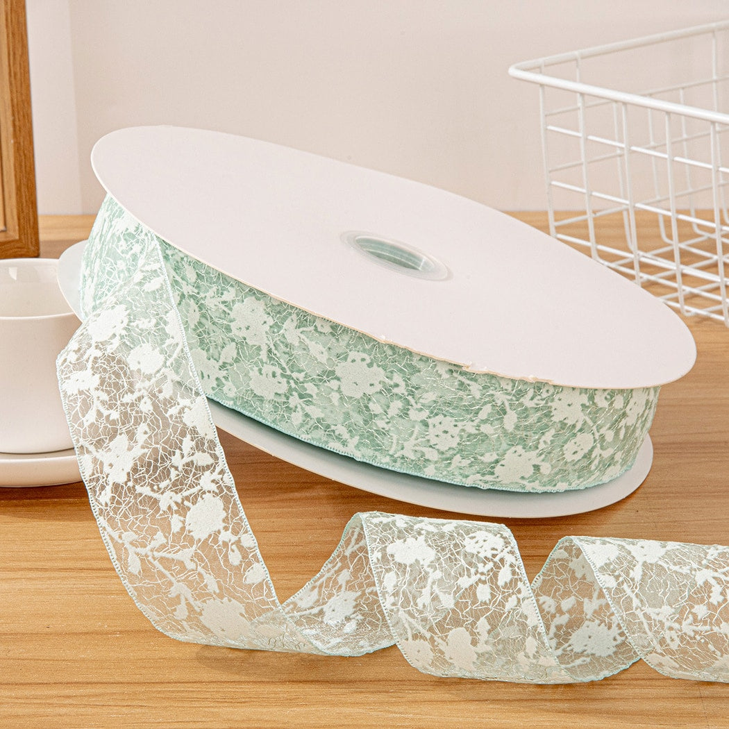 Rivora - DIY Polyester Sheer Lace Ribbon Trim