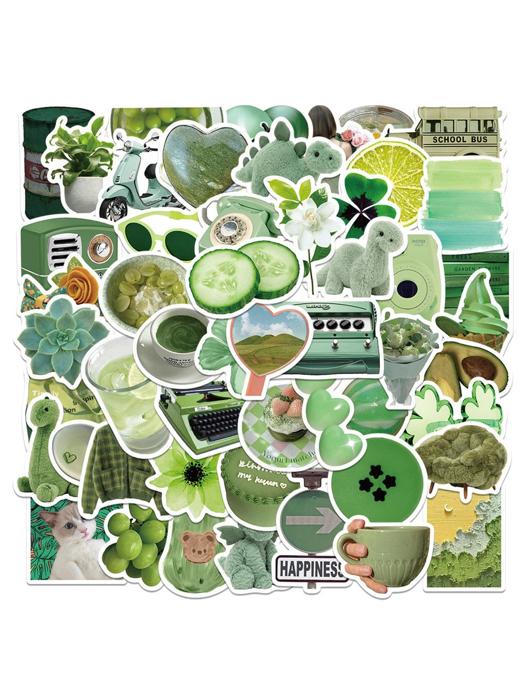 Lunira - Paper PVC Fresh Style Decorative Stickers pack Oria & Co