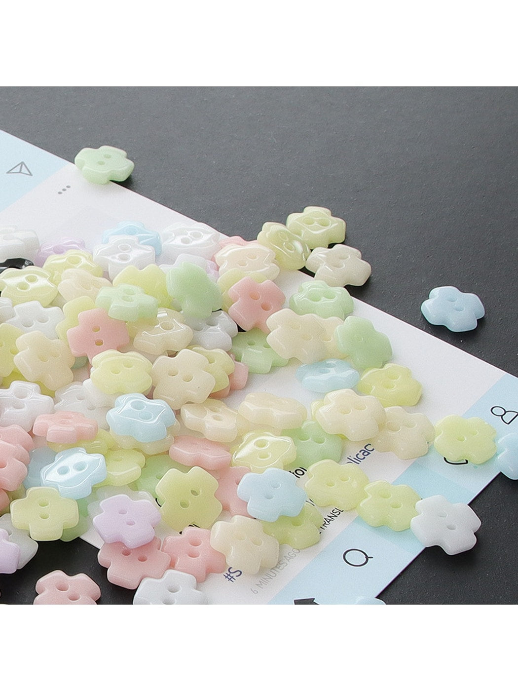 Bunli - Cute 10-Pack Two-Hole Ceramic Buttons Oria & Co