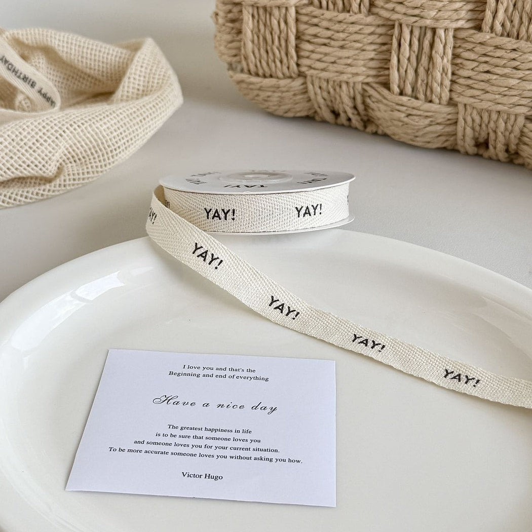 Rivora - DIY Decorative Herringbone Printed Trim Ribbon