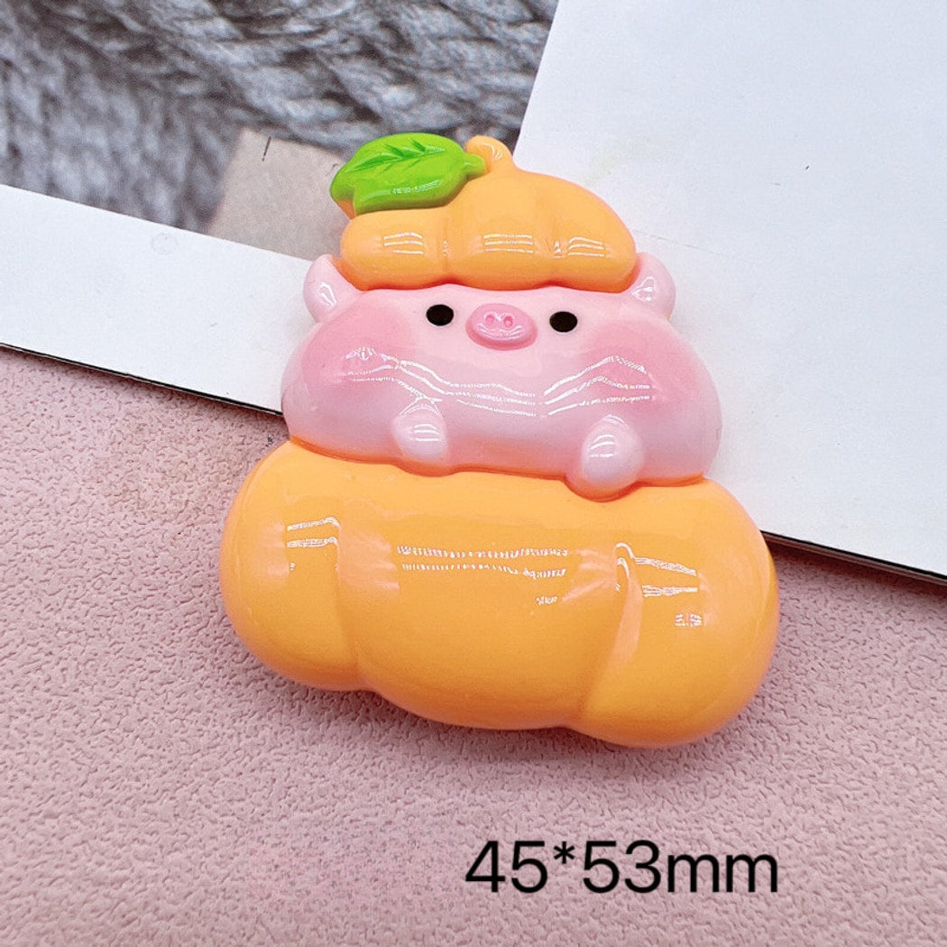 Chivy - Plastic DIY Cartoon Pig Dessert Theme Accessory