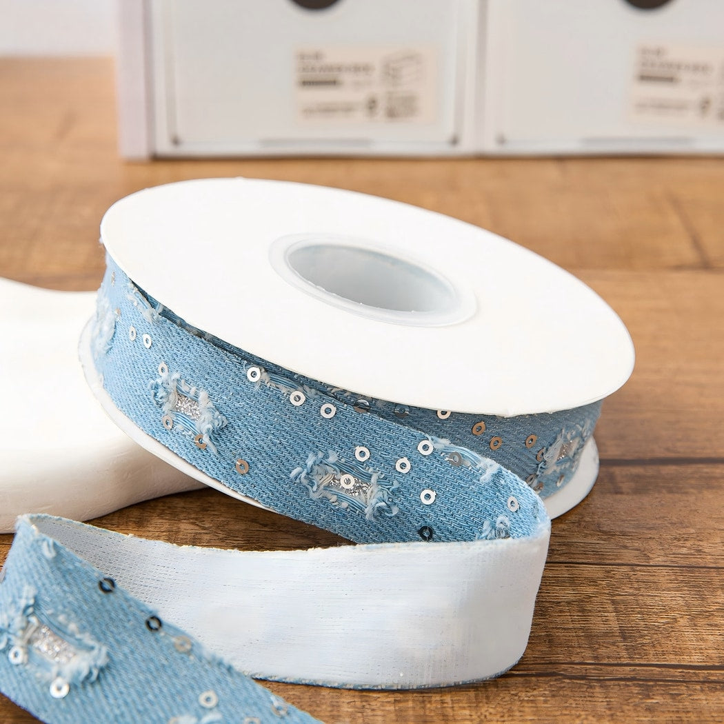 Rivora - DIY Decorative Denim Style Ribbon Trim