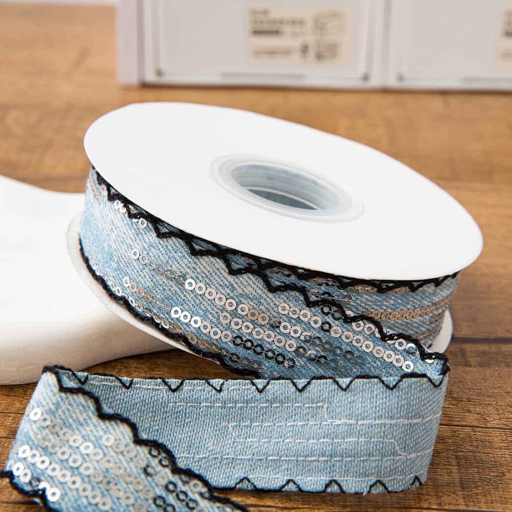 Rivora - DIY Decorative Denim Style Ribbon Trim