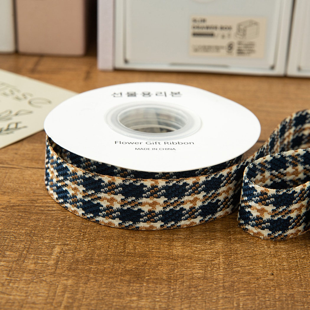 Rivora - DIY Vintage Houndstooth Pattern Ribbon