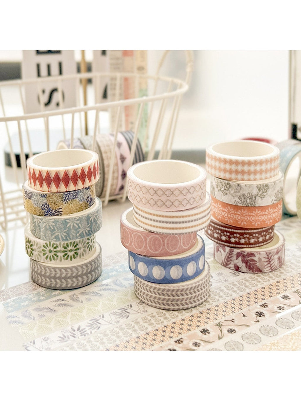 Lunira - Colorful Plaid and Grid Washi Paper Tape Oria & Co