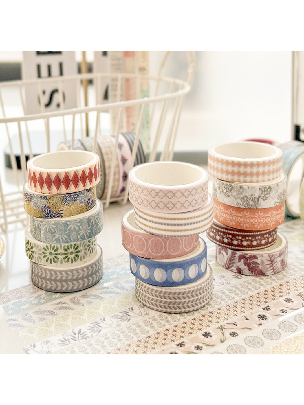 Lunira - Colorful Plaid and Grid Washi Paper Tape Oria & Co
