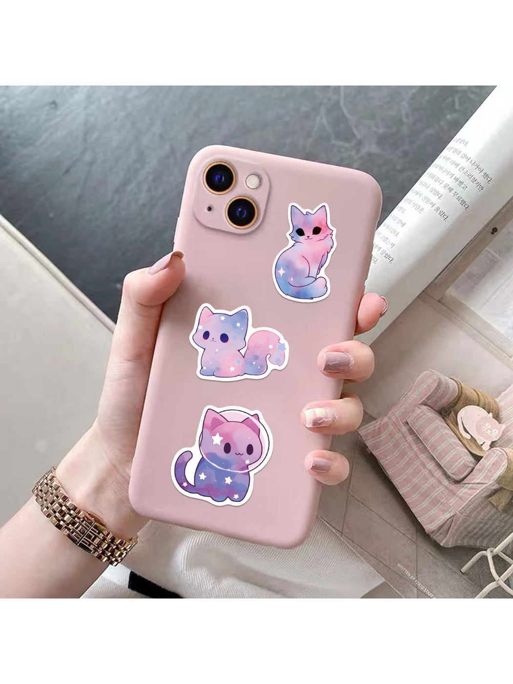 Lunira - Cute Cat Starry Sky Doodle Stickers Pack Oria & Co