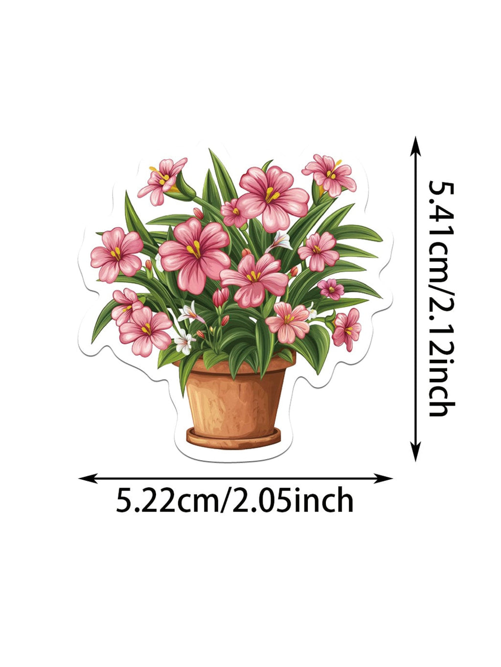Lunira - 50 Sheet Flower Stickers Pack Oria & Co