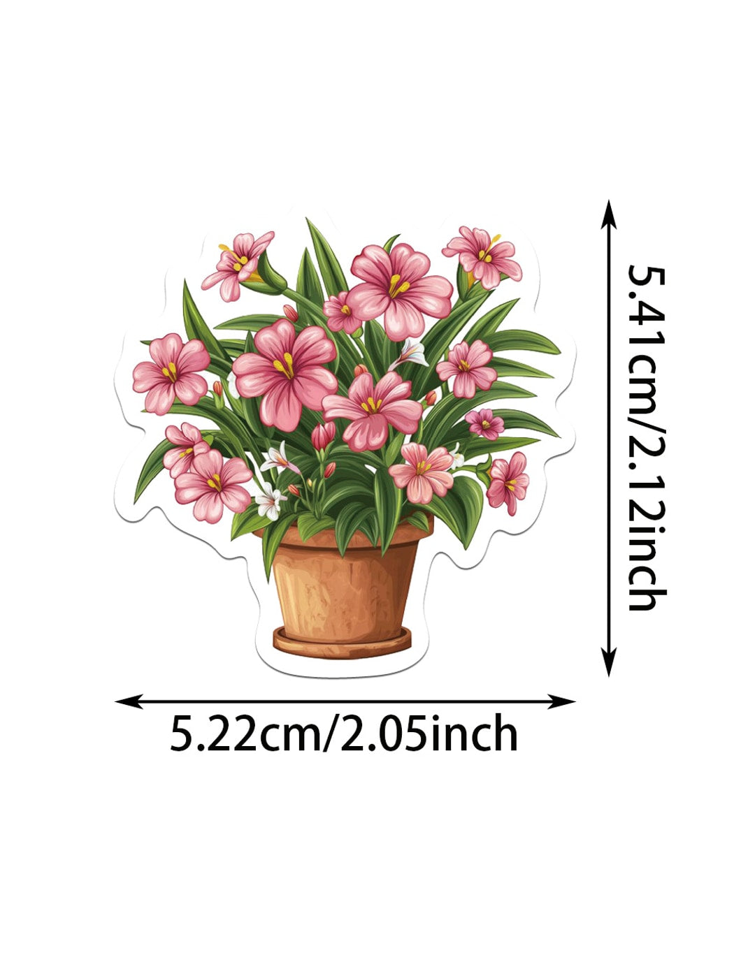 Lunira - 50 Sheet Flower Stickers Pack Oria & Co