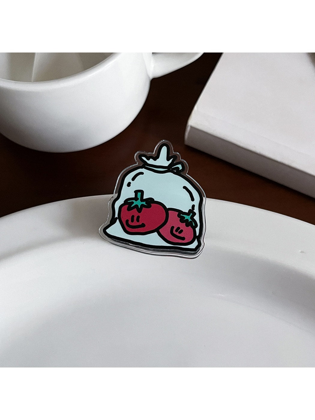 Clemi - Cartoon Food Acrylic Memo Stationery Planner Clip Oria & Co