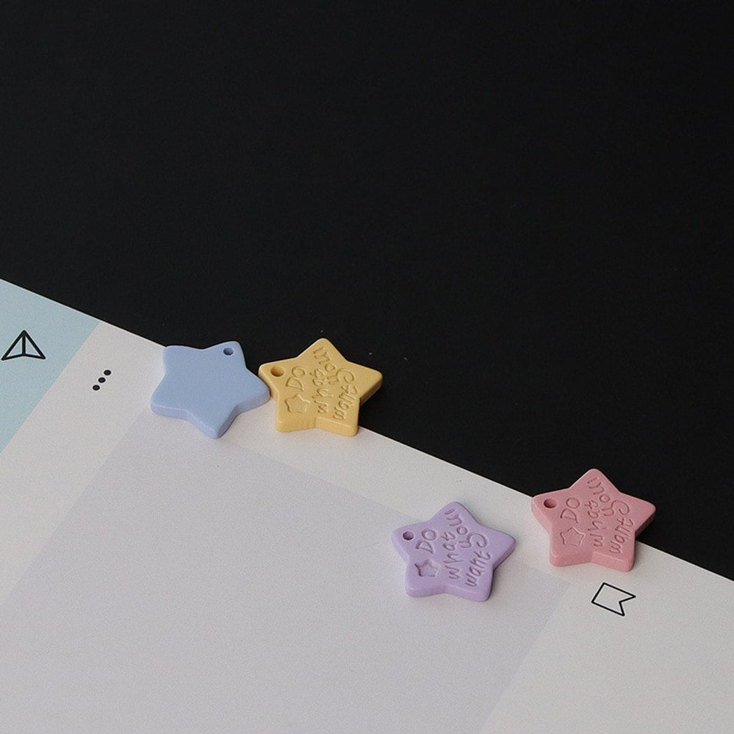 Bunli - DIY 10 Pack Five-Point Star One-Hole Button
