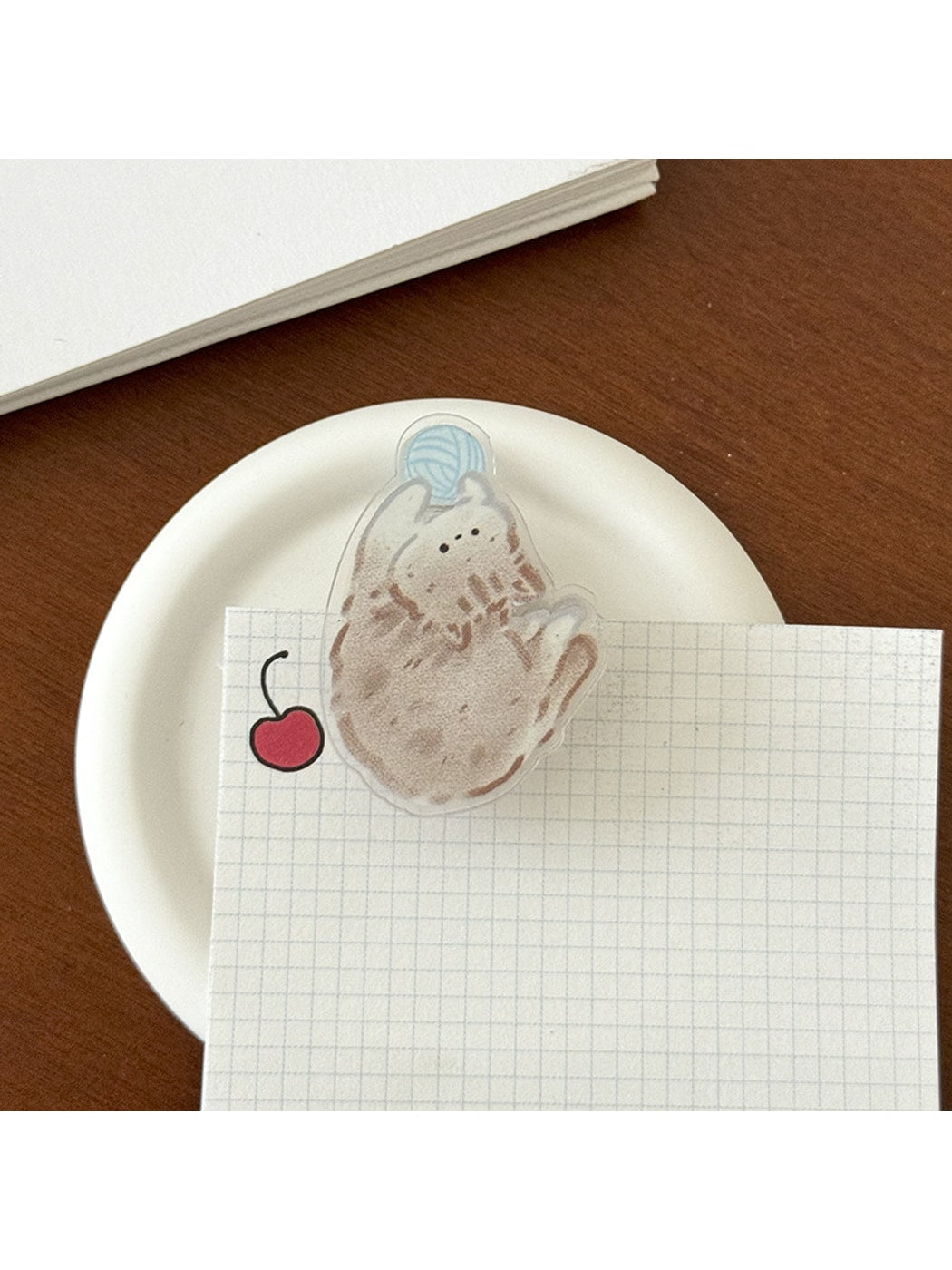 Clemi - Cute Cartoon Cat Acrylic Planner Clip Oria & Co