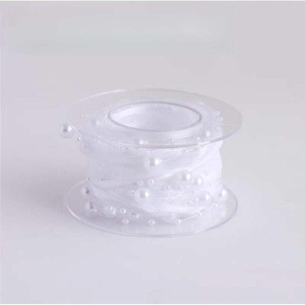 Rivora - DIY Beaded Tulle Style Decorative Ribbon