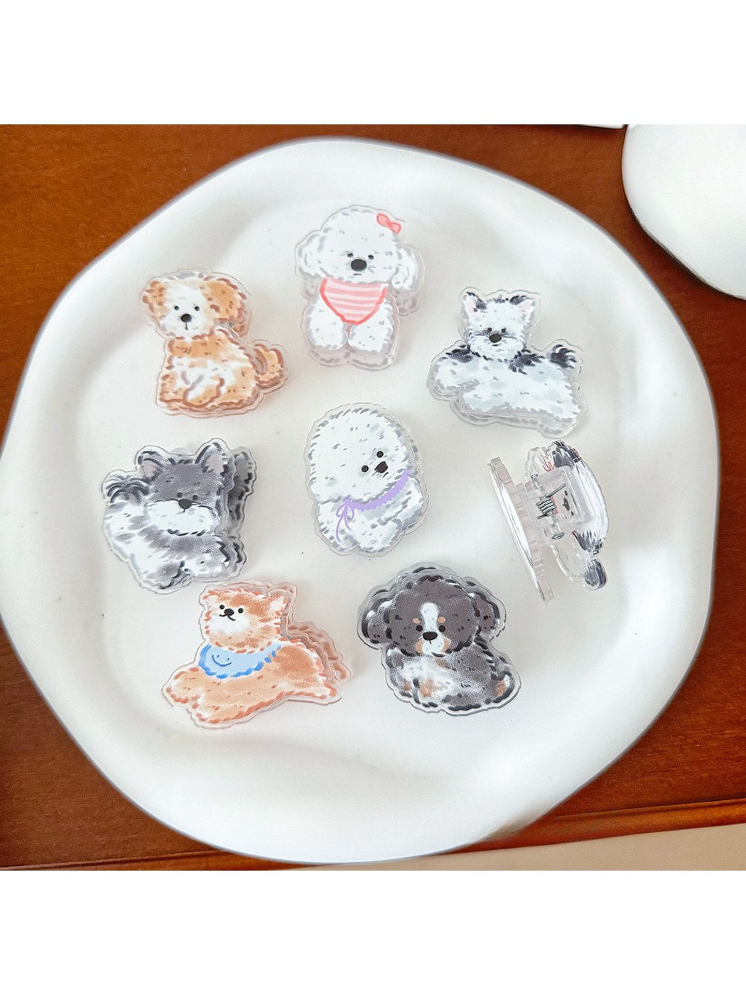 Clemi - Glossy Dog Shape Acrylic Decorative Planner Clip Oria & Co