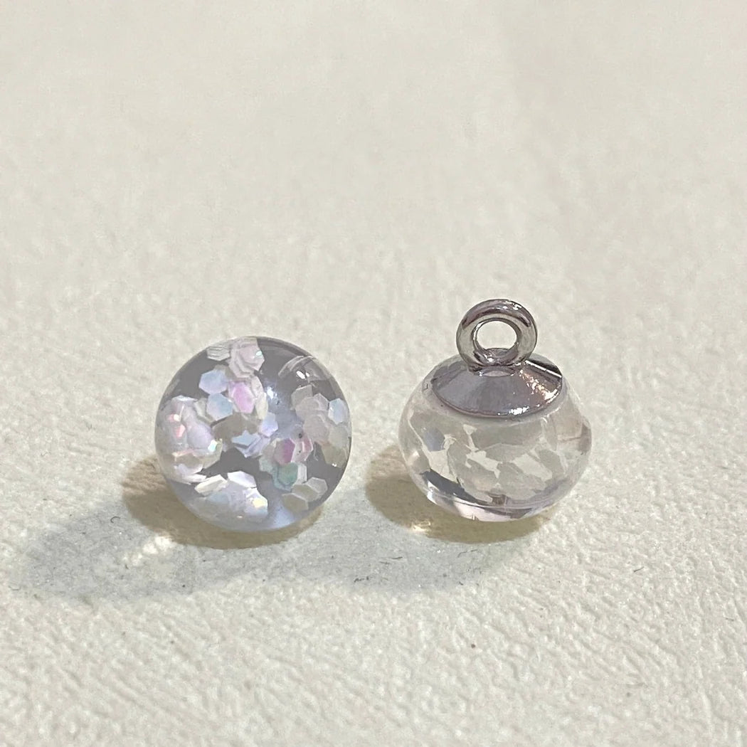 Bunli - Translucent Floral Round Shank Button