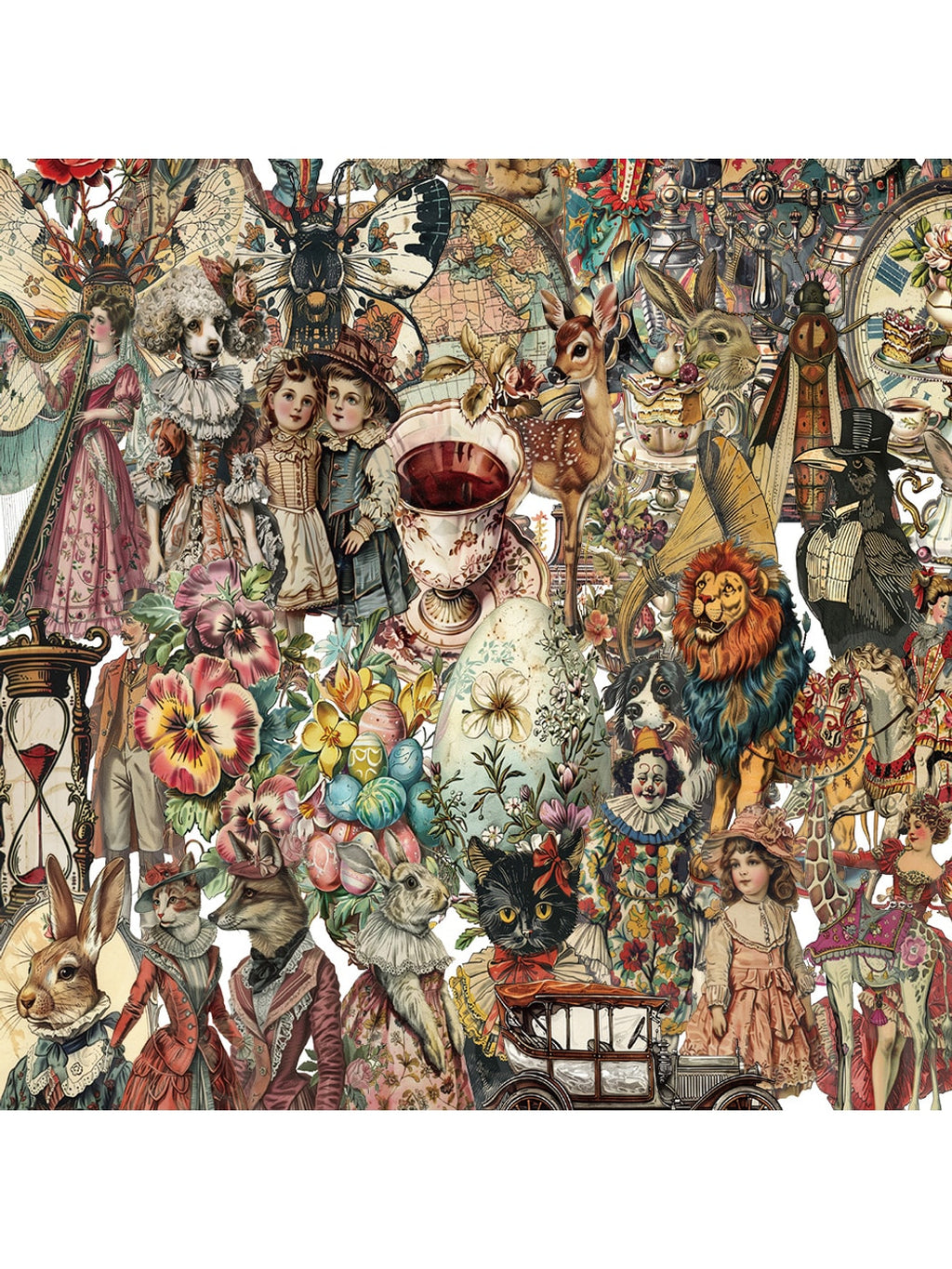 Lunira - Victorian Style Decorative Printed Stickers pack