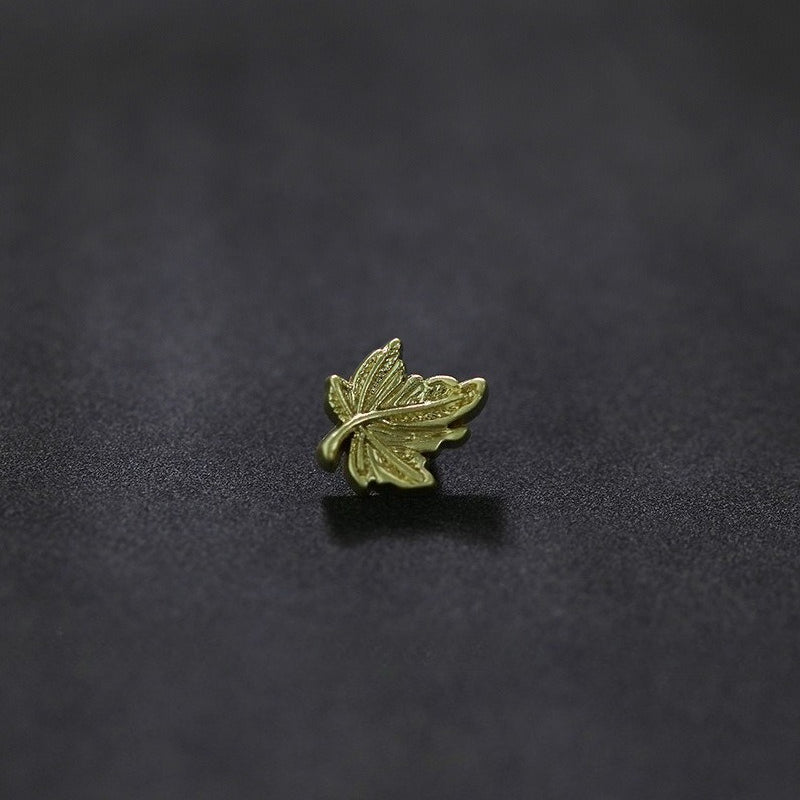 小香风金属纽扣枫叶装饰扣沙金高脚衬衫扣衬衣毛衣开衫小扣子袖扣