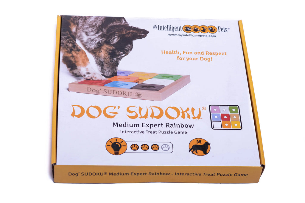 Chien' SUDOKU Medium Expert Rainbow - puzzle chien My Intelligent Dogs