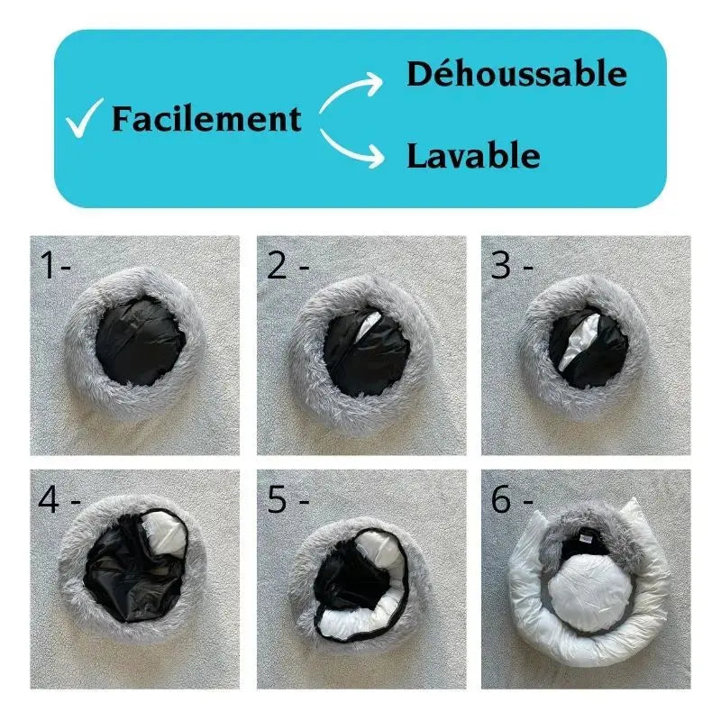 Coussin apaisant et déhoussable pour faciliter son entretien