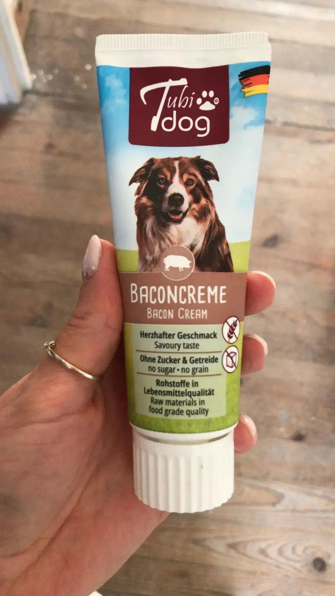 Crème de bacon en tube pour chien - 75 g - TUBIDOG Cyno-Pro