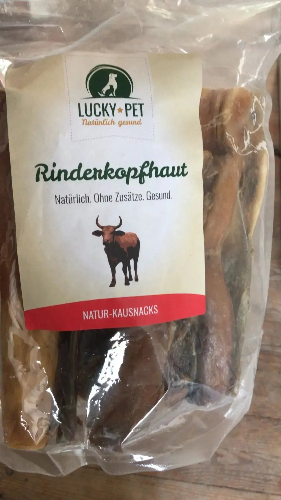 Cuir chevelu de bœuf Lucky-Pet 500 g Lucky-Pet Handels- und Produktions GmbH