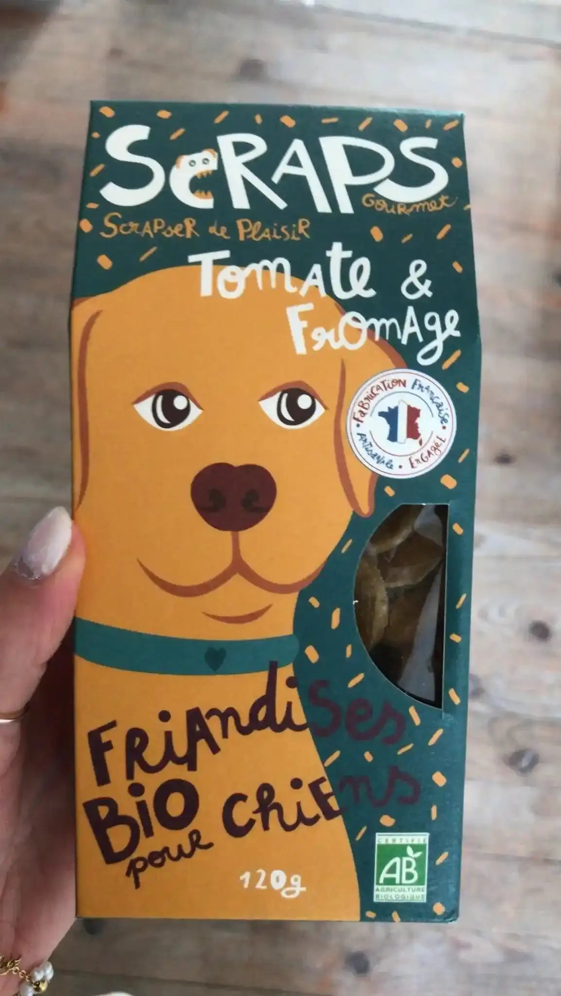 Friandises BIO pour chien - Épinards & Varech 120g SCRAPS Gourmet