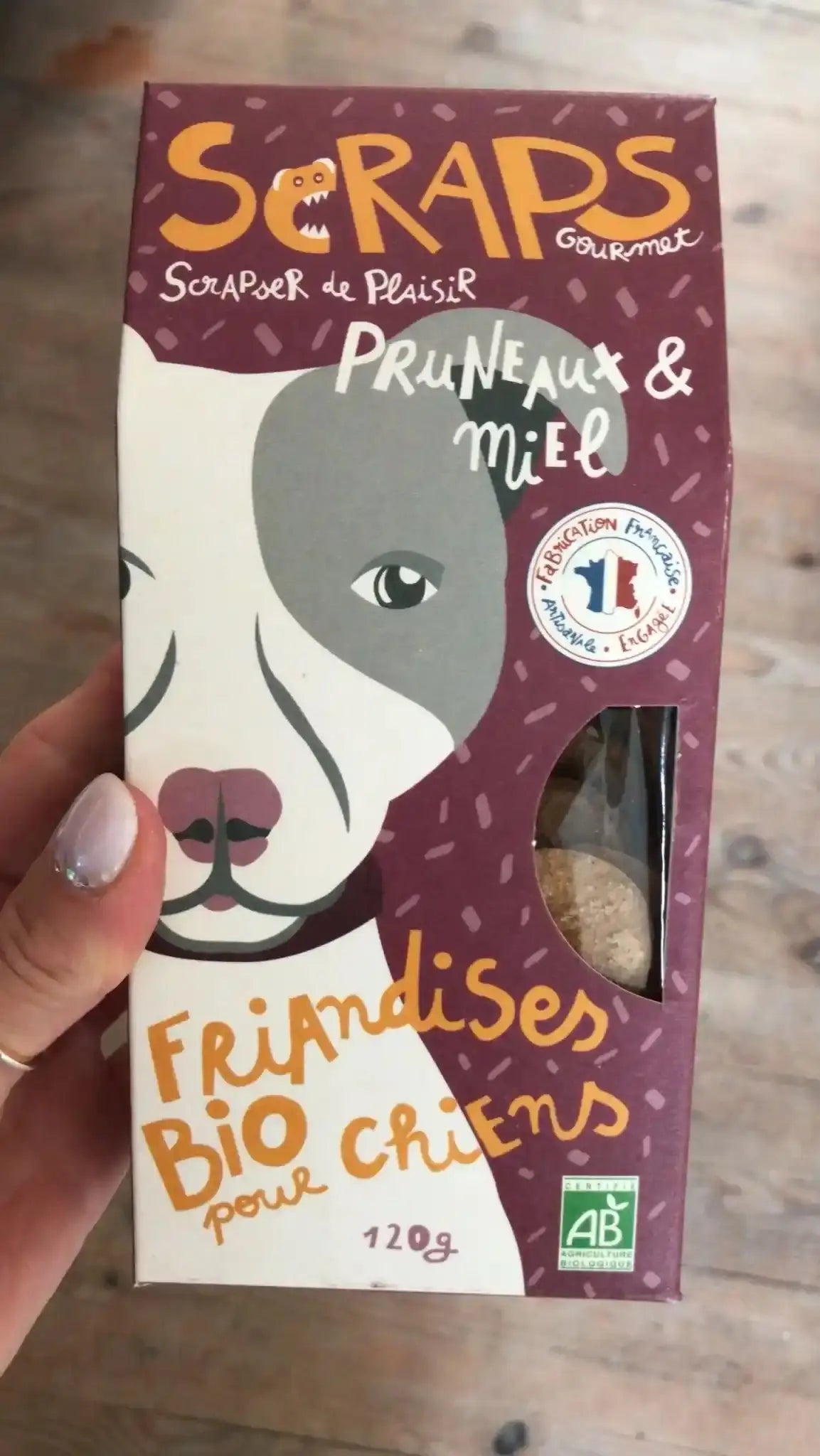 Friandises BIO pour chien - Pruneaux & Miel 120g SCRAPS Gourmet