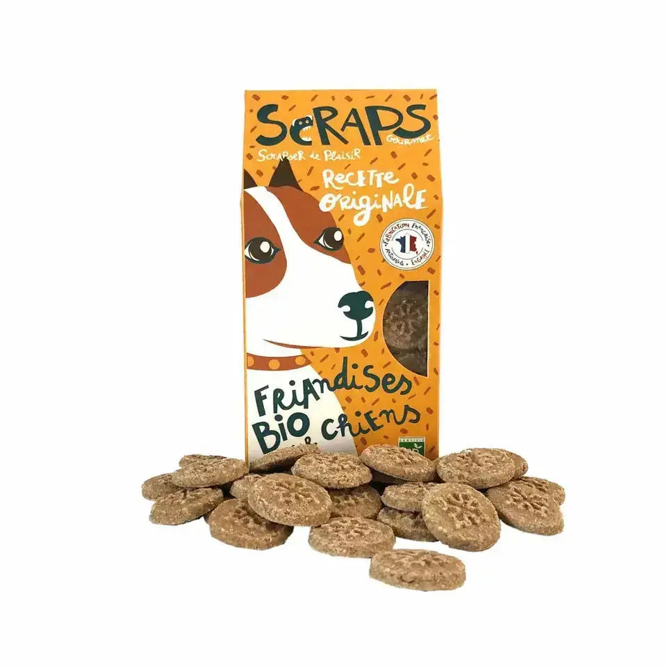 Friandises BIO pour chien Recette Originale 120g SCRAPS Gourmet