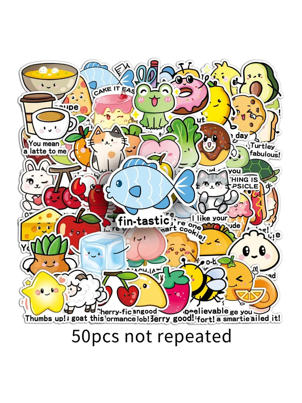 Colorful Lunira English reward stickers with cartoon animals and positive reinforcement words