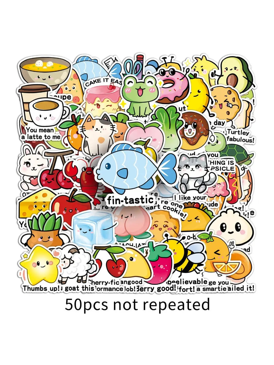 Colorful Lunira English reward stickers with cartoon animals and positive reinforcement words
