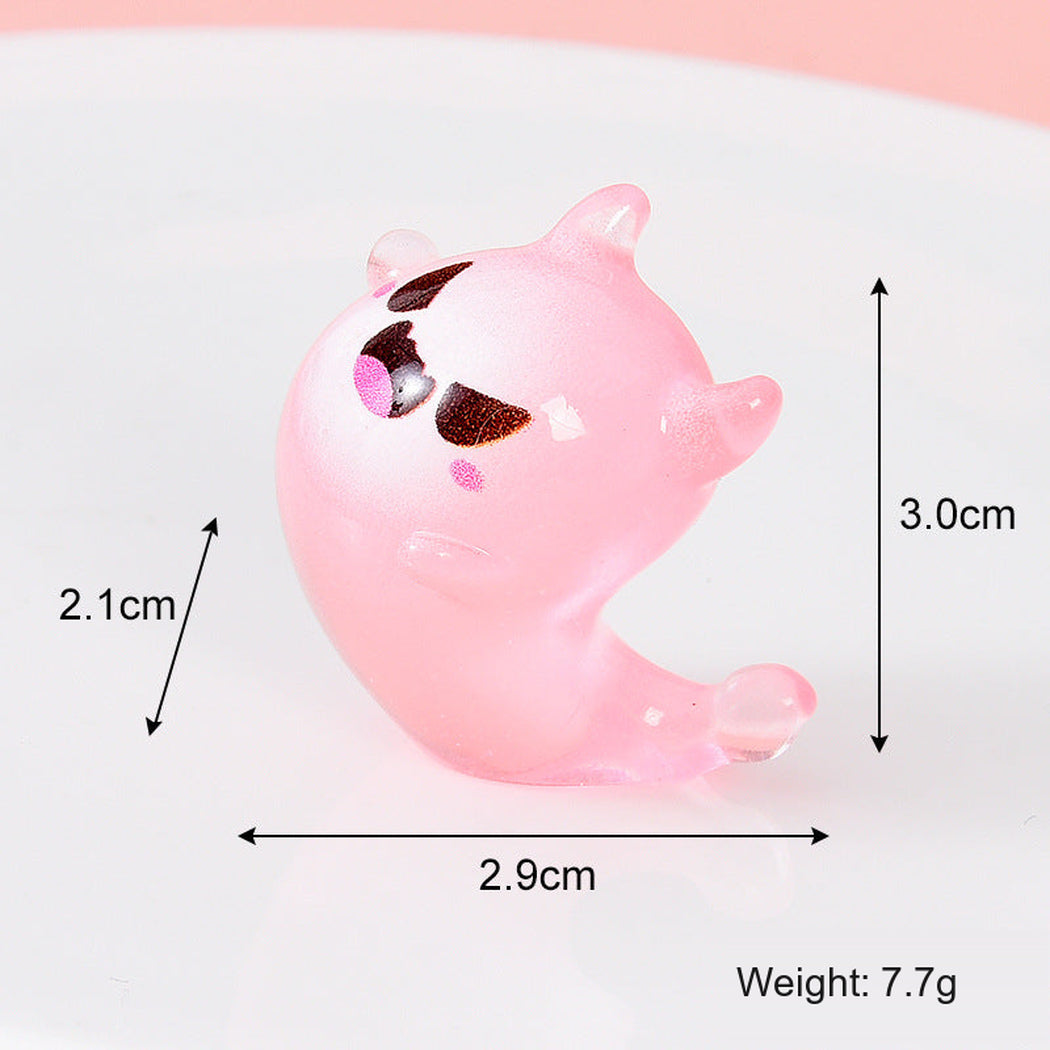 PinkDevil Halloween Pink Glow Ghost Figurine, variant view