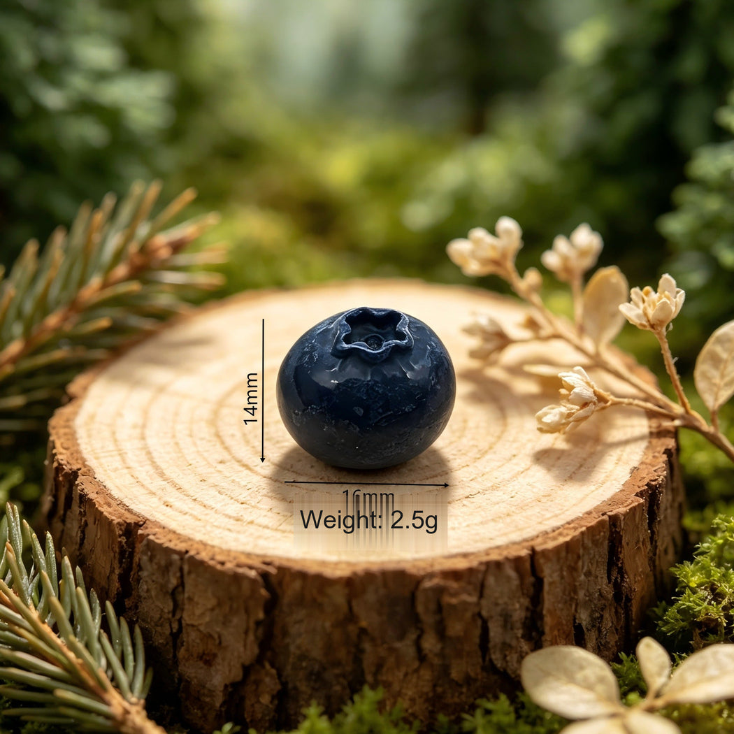 Blueberry Miniature Colorful Fruit Craft Embellishment, single variant view
