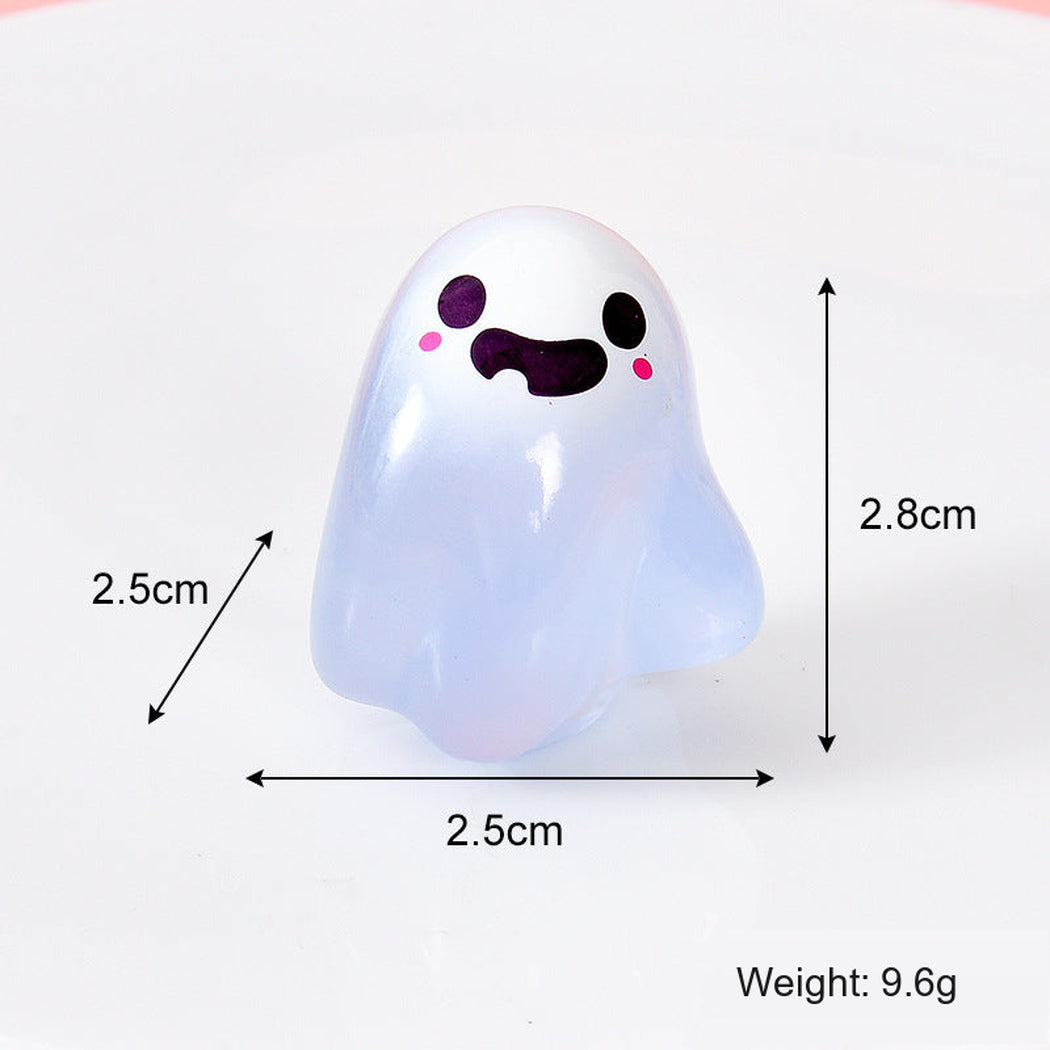 Blue Halloween Color Glow Ghost Figurine, variant view