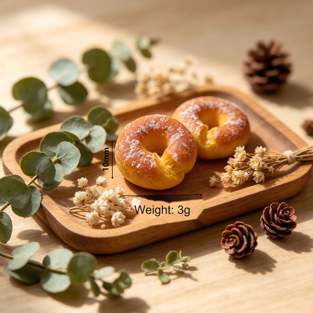 Yellow Miniature Ring Bagel Craft Embellishment, single variant view