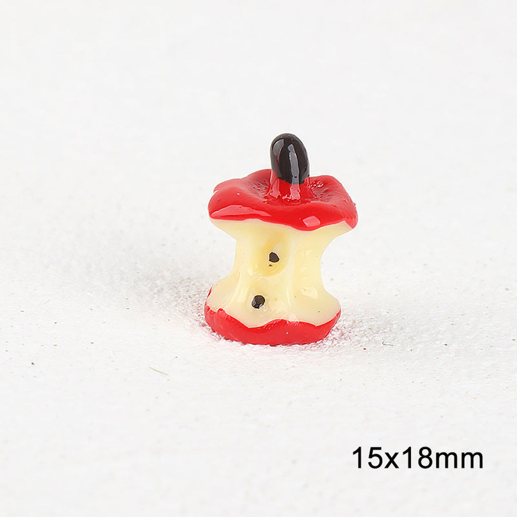 MediumCore Red Apple Core and Heart Embellishment, variant view