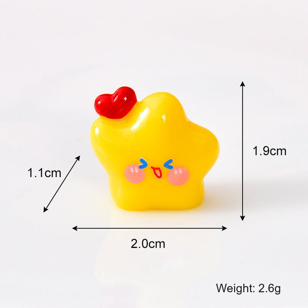 LoveStar Yellow Star Character Figurine, variant view