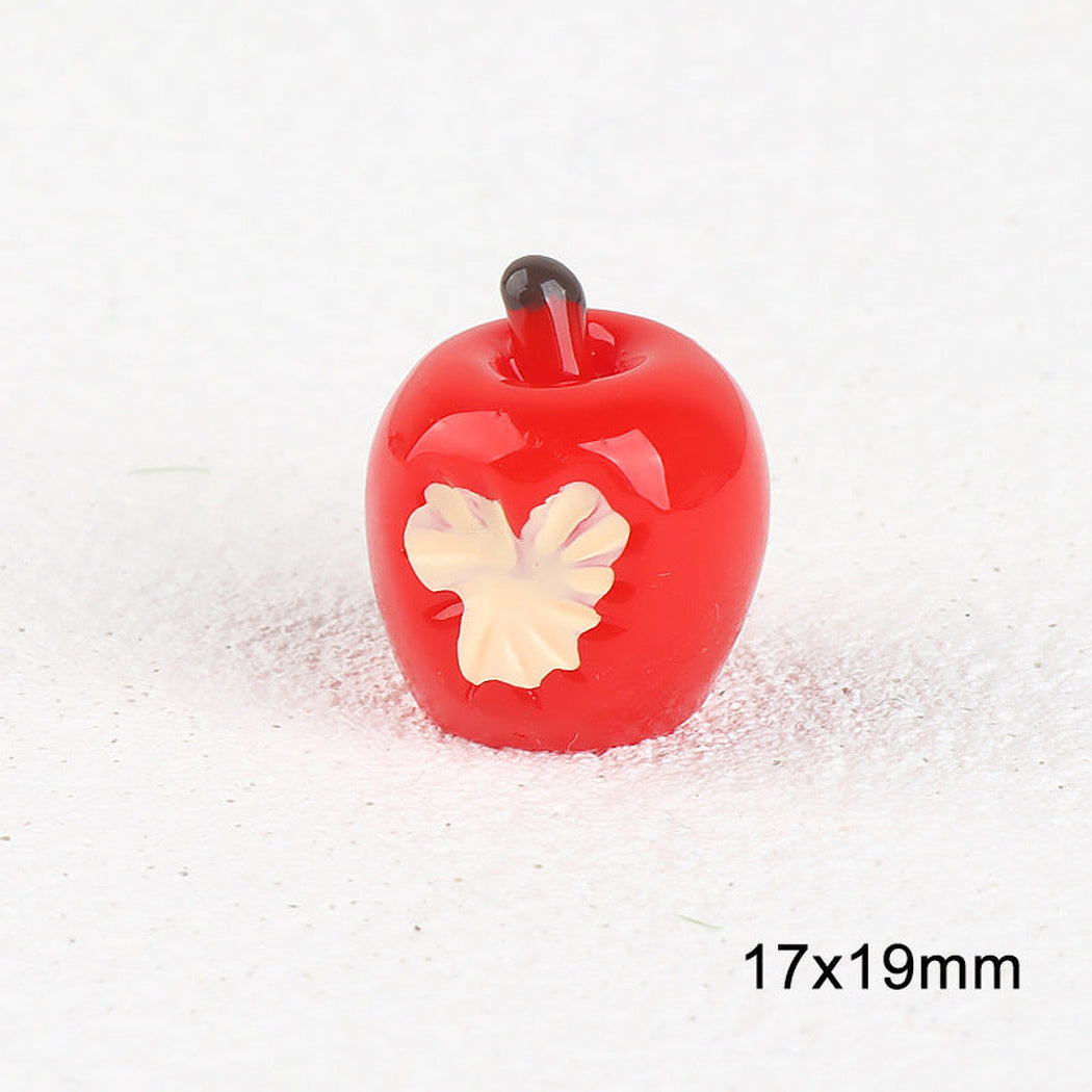 MedHeart Red Apple Core and Heart Embellishment, variant view