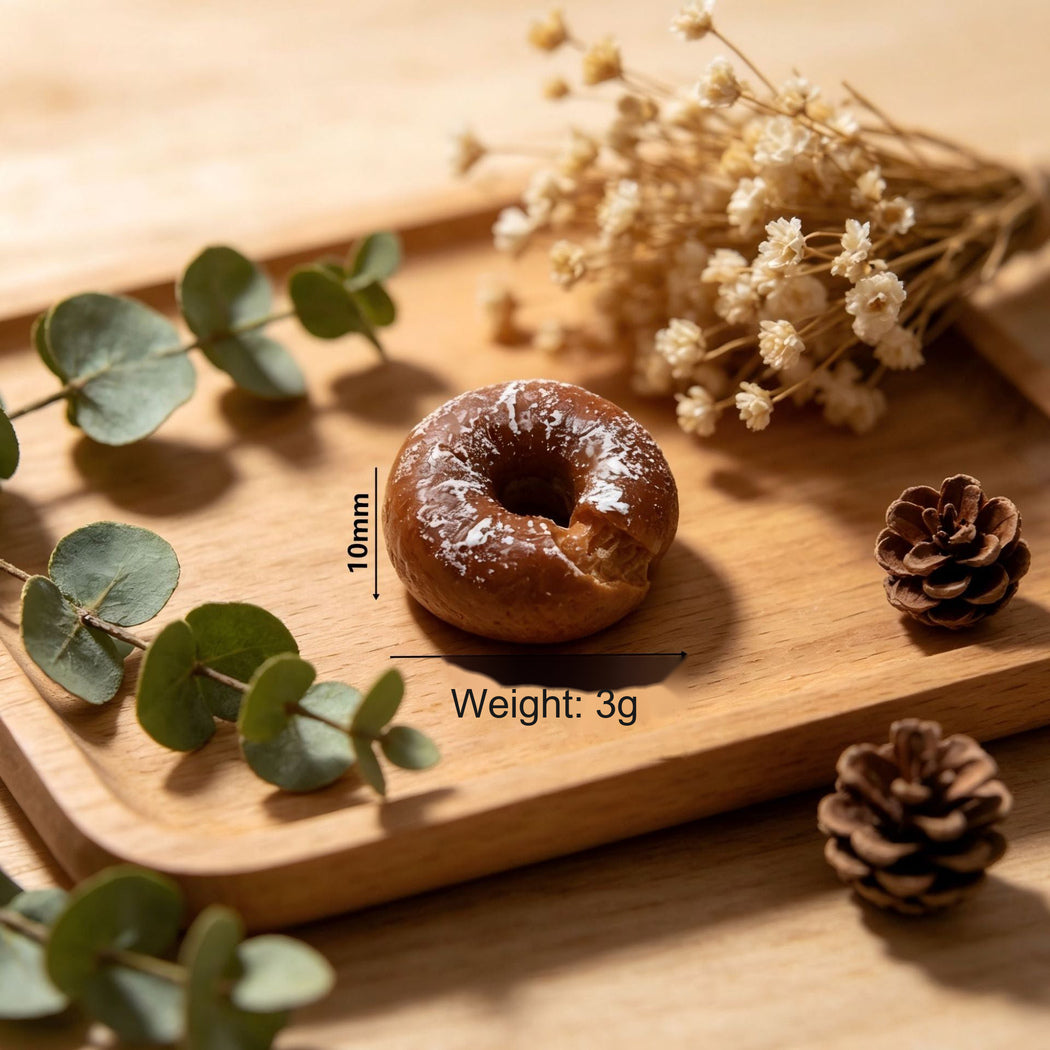 Brown Miniature Ring Bagel Craft Embellishment, single variant view