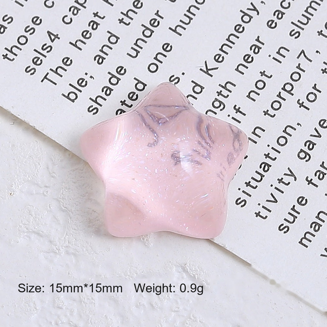 Pink Translucent Pastel Star Craft Embellishment, single variant view