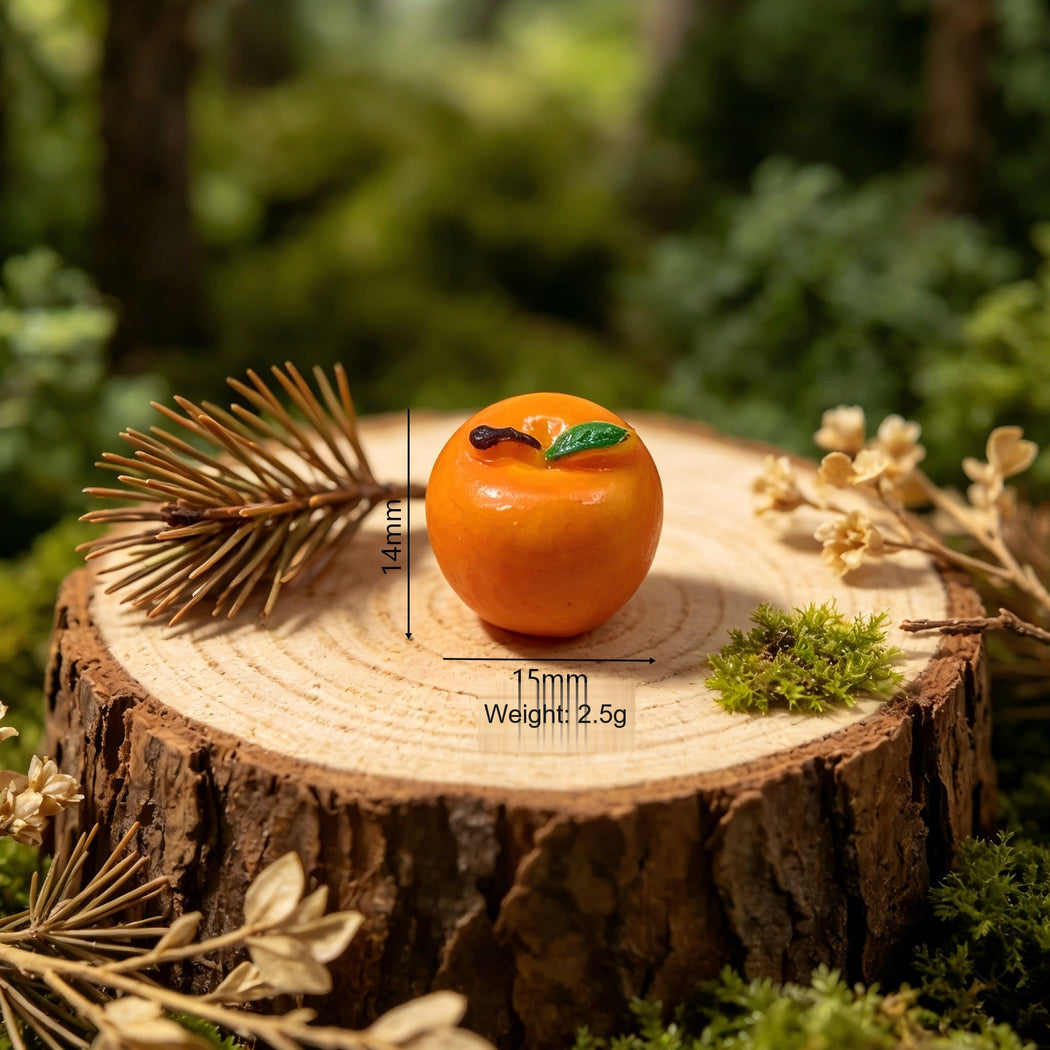YelApple Miniature Colorful Fruit Craft Embellishment, single variant view