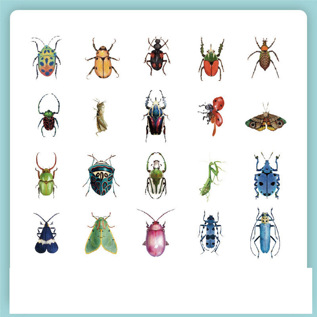 Insect Vintage Botanical Insect Sticker Pack, single variant view