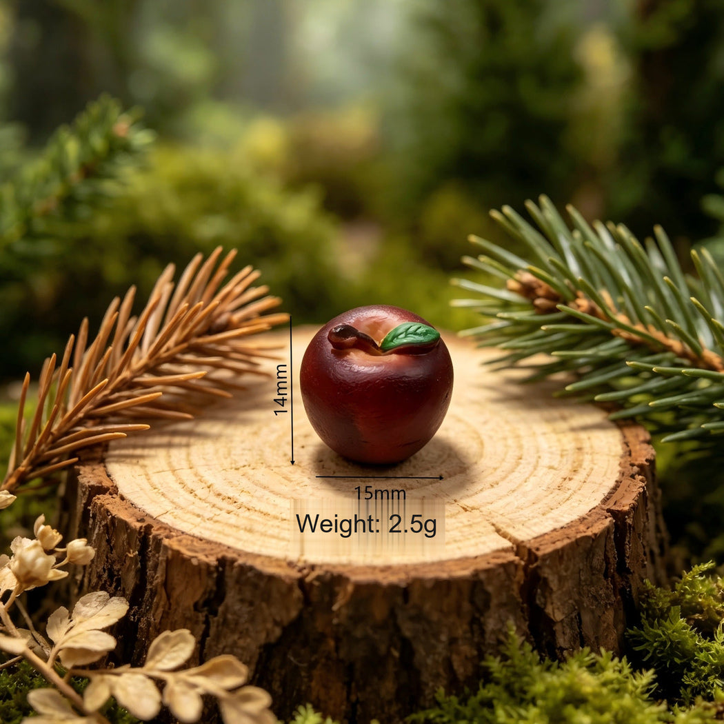 BurgApple Miniature Colorful Fruit Craft Embellishment, single variant view