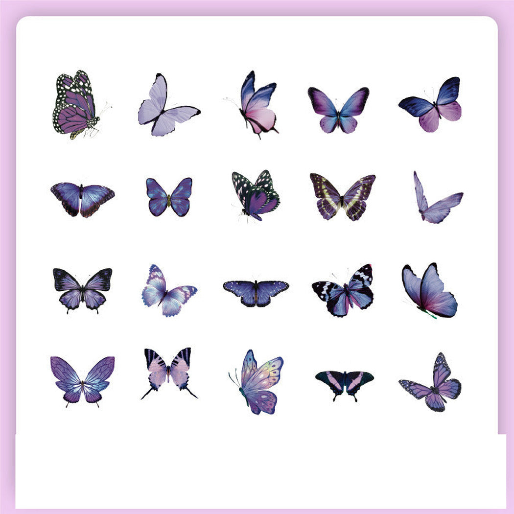 IrisWing Vintage Botanical Insect Sticker Pack, single variant view