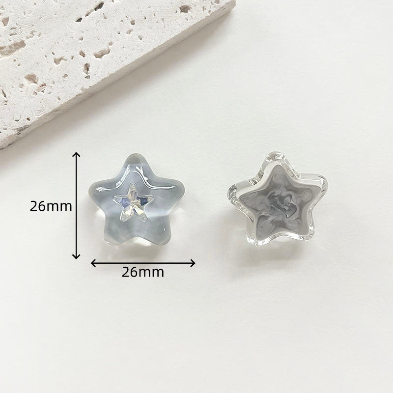 Chivy - Translucent Faceted Star Cabochon Accessory