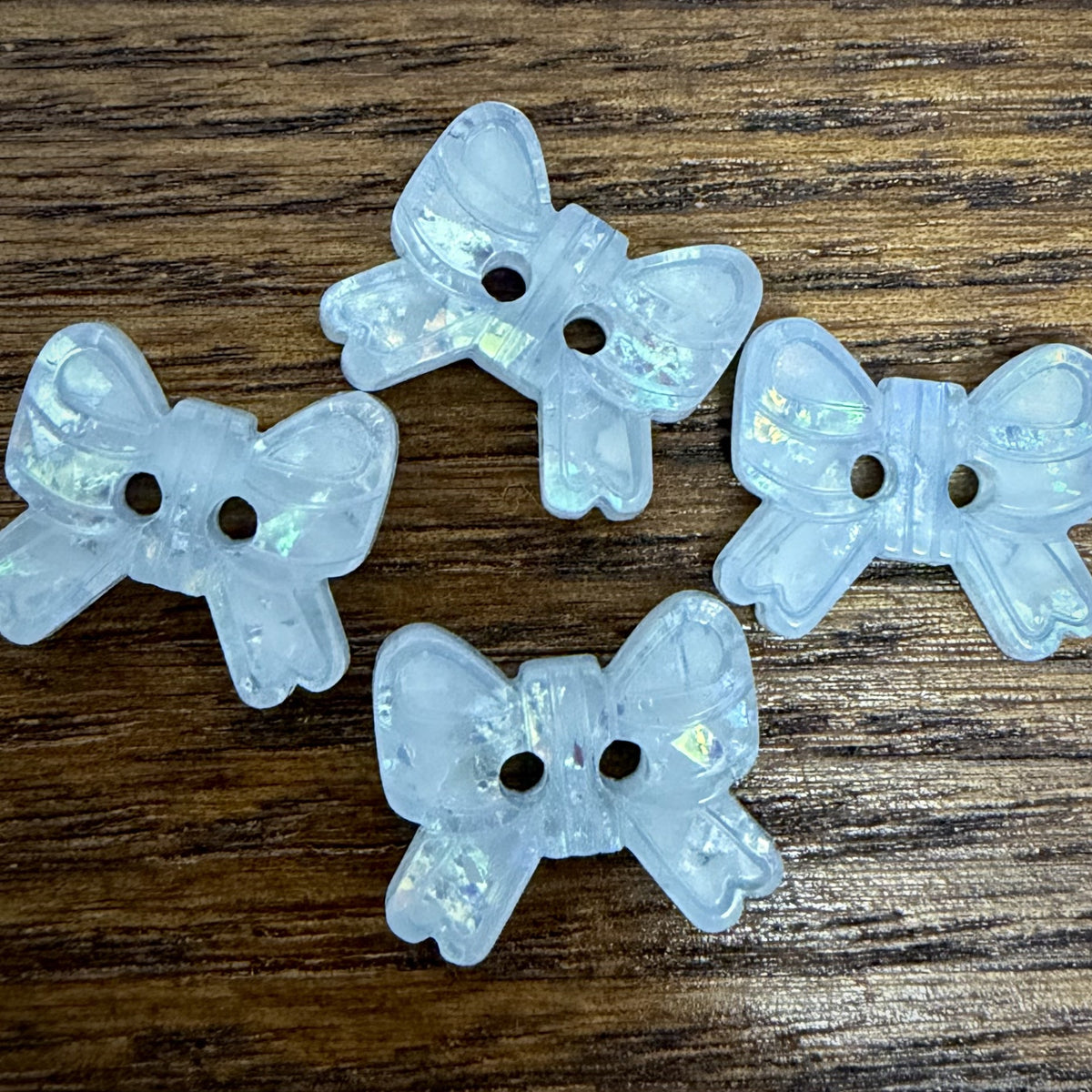 日韩亮闪蝴蝶结纽扣手工diy手账本童装扣针织毛衣外套装饰品扣子